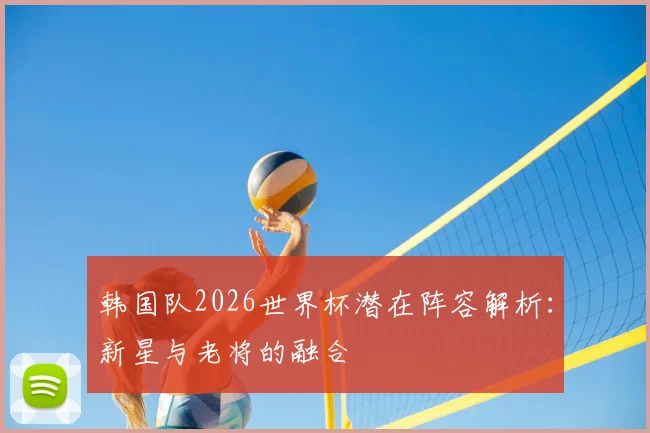 韩国队2026世界杯潜在阵容解析：新星与老将的融合